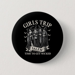 Macaron Rond 5 Cm Les Filles Voyage Salem Temps Pour Obtenir Wicked 