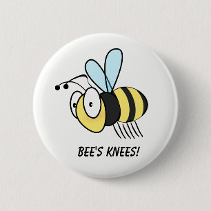 Macaron Rond 5 Cm Les genoux de l'abeille ! Insigne de bouton
