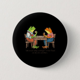 Macaron Rond 5 Cm Les Grenouilles Doivent Cesser De Manger Le Crapau