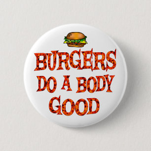 Macaron Rond 5 Cm Les hamburgers les font du bien