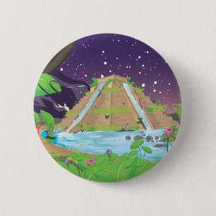 Macaron Rond 5 Cm Les jardins suspendus de Babylone