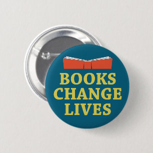 Macaron Rond 5 Cm Les livres changent des vies