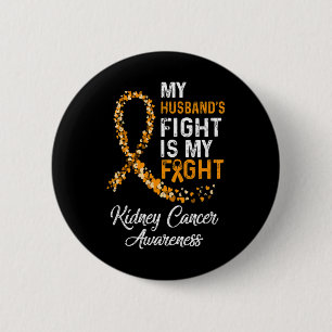 Macaron Rond 5 Cm Les Maris combattent Mon combat Conscience du canc