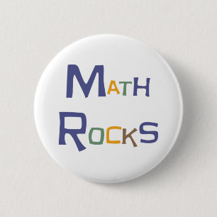 Macaron Rond 5 Cm Les maths basculent le bouton