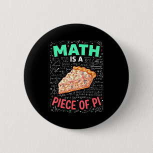 Macaron Rond 5 Cm Les maths sont un jeu d'enfant - Pi Day &amp; Amat