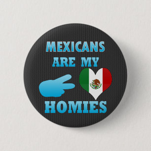 Macaron Rond 5 Cm Les Mexicains sont mon Homies