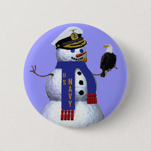 Macaron Rond 5 Cm Les militaires de marine se boutonnent
