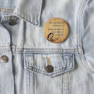 Macaron Rond 5 Cm Les princesses de SlipperyJoe applaudissent affich
