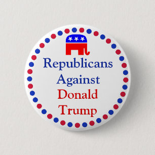 Macaron Rond 5 Cm Les républicains contre Donald Trump Button