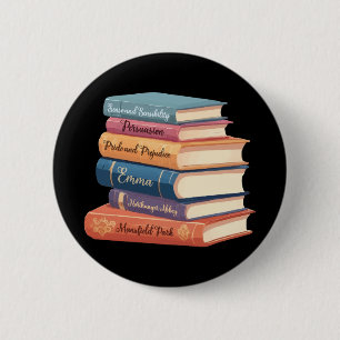 Macaron Rond 5 Cm Les romans de Jane Austen VII