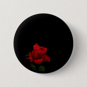 Macaron Rond 5 Cm Les roses sont rouges
