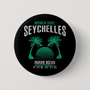 Macaron Rond 5 Cm Les Seychelles
