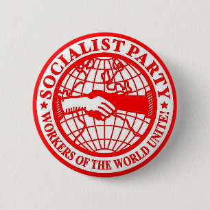 Macaron Rond 5 Cm Les travailleurs de Parti Socialiste du monde