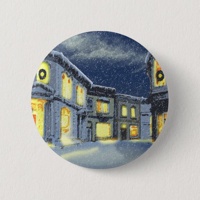 Macaron Rond 5 Cm Les trottoirs urbains (Devant)