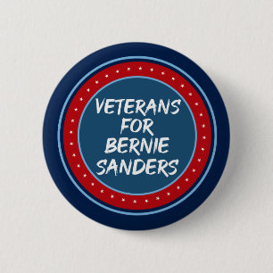 Macaron Rond 5 Cm Les vétérans de Bernie Sanders