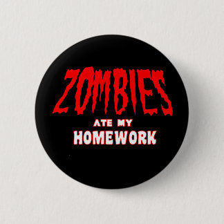 Macaron Rond 5 Cm Les zombis ont mangé mon travail