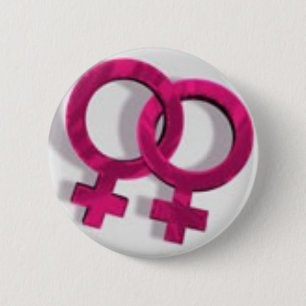 Macaron Rond 5 Cm lesbienne-symbole