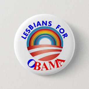 MACARON ROND 5 CM LESBIENNES POUR OBAMA