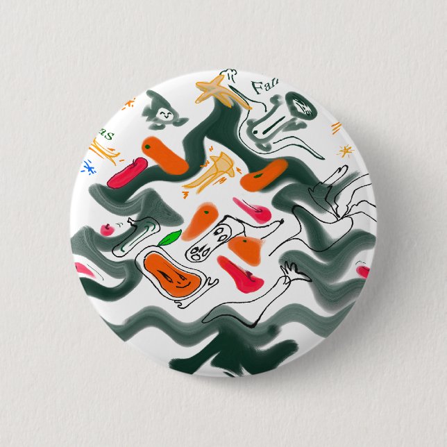 Macaron Rond 5 Cm let's dance (Devant)