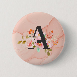 Macaron Rond 5 Cm Lettre A