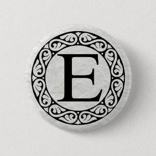 Macaron Rond 5 Cm LETTRE AlphabET GRECQUE EPsilon