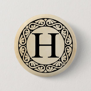 Macaron Rond 5 Cm LETTRE AlphabET GRECQUE ETA