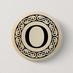 Macaron Rond 5 Cm LETTRE AlphabET GRECQUE Omicron