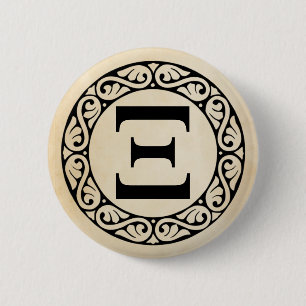 Macaron Rond 5 Cm LETTRE AlphabET GRECQUE XI