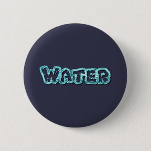 Macaron Rond 5 Cm Lettres d'eau potable