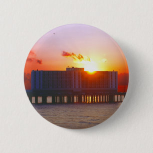 Macaron Rond 5 Cm Lever Du Soleil Aux Boutons De L'Hôtel Flagship