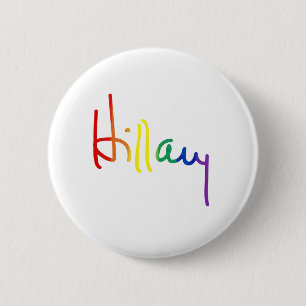 Macaron Rond 5 Cm LGBT pour HILLARY CLINTON