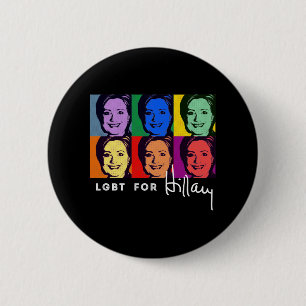 Macaron Rond 5 Cm LGBT pour Hillary Clinton - art de bruit - .png