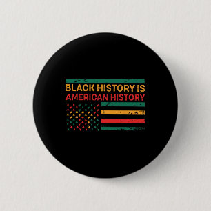 Macaron Rond 5 Cm L'histoire noire est l'histoire américaine - Histo