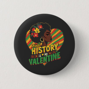 Macaron Rond 5 Cm L'Histoire Noire est mon Mois Valentin de l'Histoi