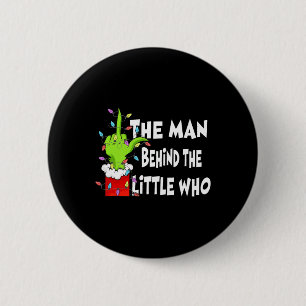 Macaron Rond 5 Cm L'homme derrière le petit qui chemise Noël Grosses