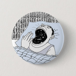 MACARON ROND 5 CM L'HOMME ET LES COSMOS