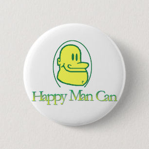 Macaron Rond 5 Cm L'homme heureux peut Pin