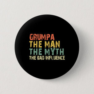 Macaron Rond 5 Cm L'homme Le Mythe Mauvais Influence Funny Vintage R