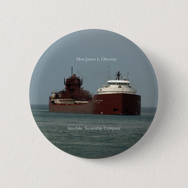 Macaron Rond 5 Cm L'honorable James L. Oberstar bouton (Devant)