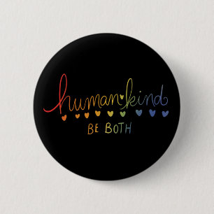 Macaron Rond 5 Cm L'humanité soit à la fois humaine