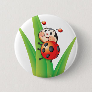 Macaron Rond 5 Cm Libby le bouton de coccinelle
