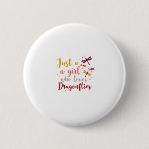 Macaron Rond 5 Cm Libellules Animaux Femmes Idée Cadeau Libellule (1