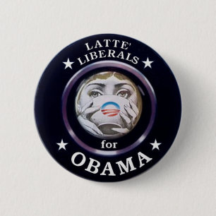 Macaron Rond 5 Cm Libéral de Latte pour le Pin d'Obama