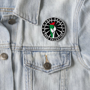 Macaron Rond 5 Cm Libérer la Palestine Gaza Liberté palestinienne
