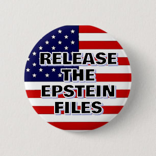 Macaron Rond 5 Cm LIBÉREZ LES DOSSIERS EPSTEIN (Drapeau Américain)