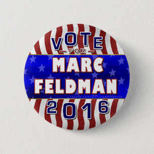 Macaron Rond 5 Cm Libertaire 2016 de président élection de Marc