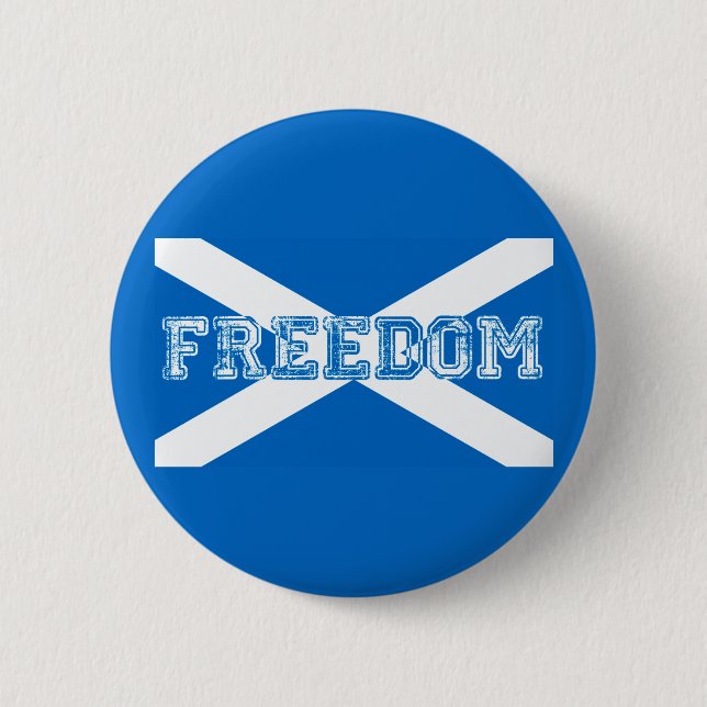 Macaron Rond 5 Cm Liberté écossaise d'indépendant de l'Ecosse de (Devant)