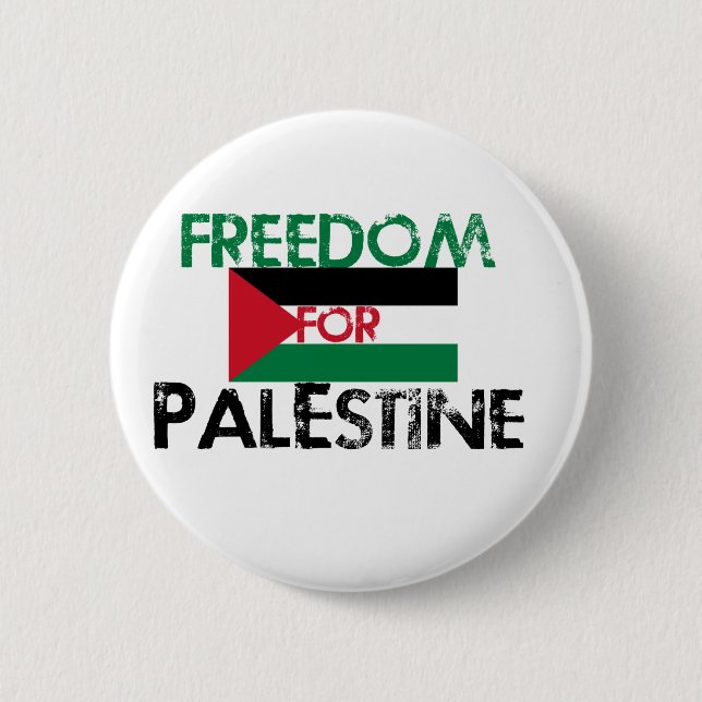 Macaron Rond 5 Cm Liberté pour la Palestine (Devant)