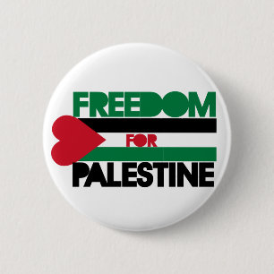 Macaron Rond 5 Cm Liberté pour la Palestine