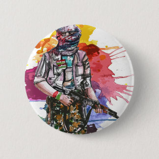 Macaron Rond 5 Cm Liberté Warrior.png de Peshmerga